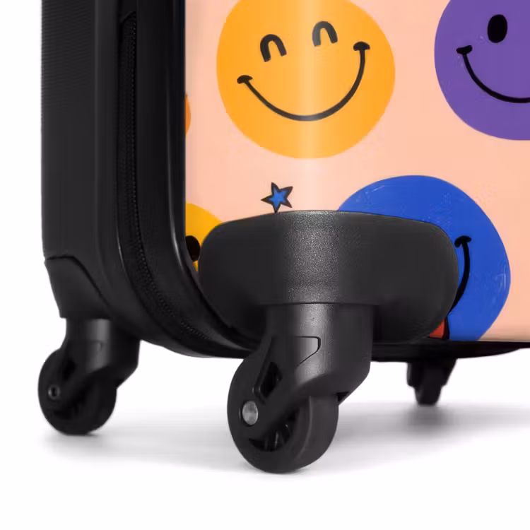 Koffer - Muster aus bunten Smiley-Gesichtern — 7