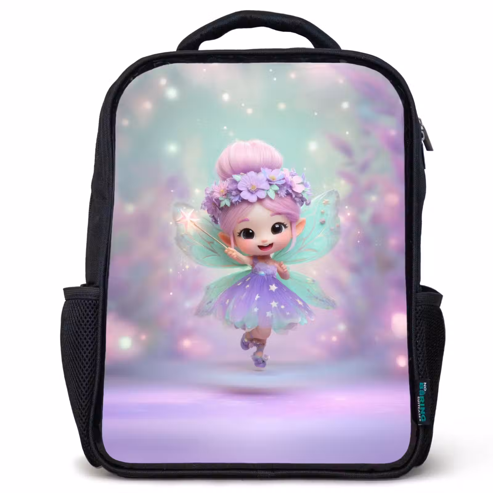 Kinderrucksack - Schwarz - Prickelnder Frühlingstanz — 1