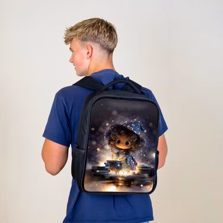 Kinderrucksack - Schwarz - Nachtzauber im Dunstlicht — 3