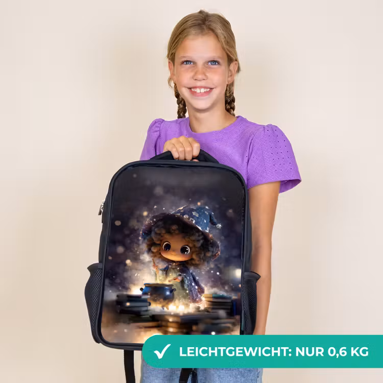 Kinderrucksack - Schwarz - Nachtzauber im Dunstlicht — 7