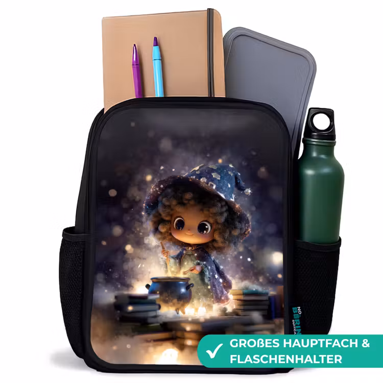 Kinderrucksack - Schwarz - Nachtzauber im Dunstlicht — 8