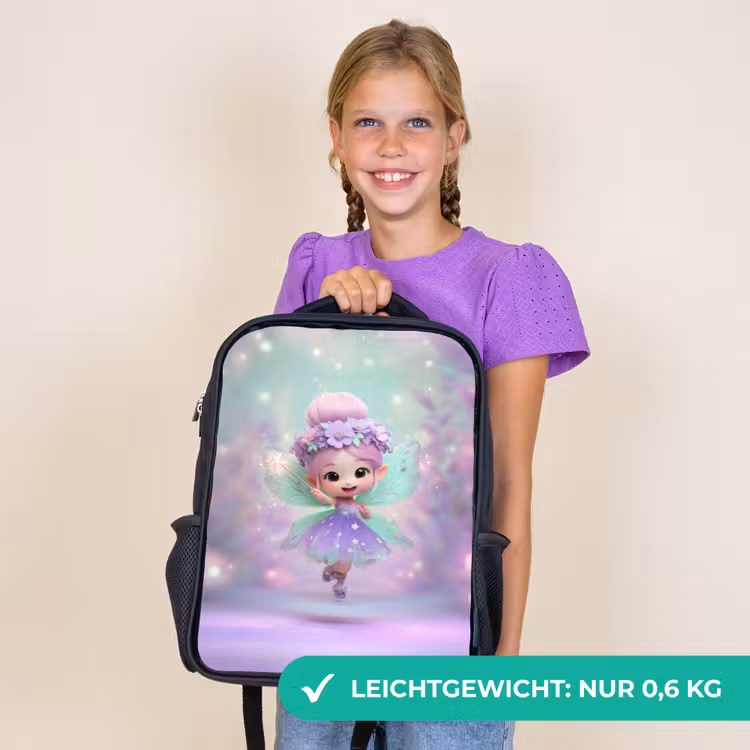 Kinderrucksack - Schwarz - Prickelnder Frühlingstanz — 7
