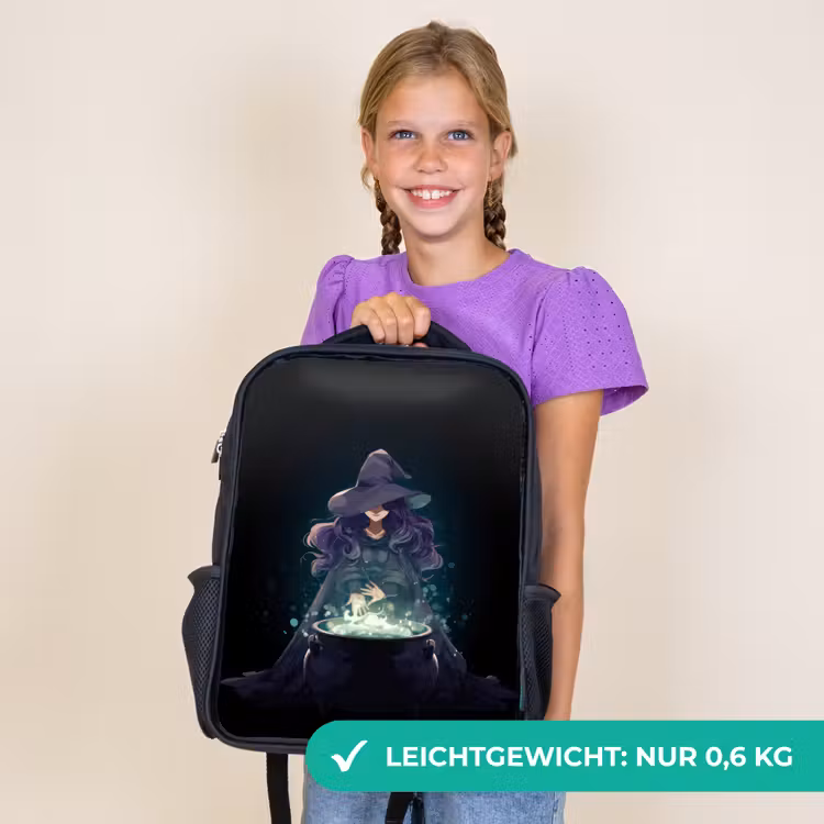 Kinderrucksack - Schwarz - Schattenmagie im Kessel — 7