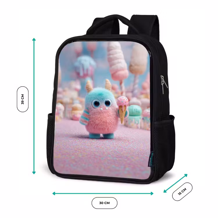 Kinderrucksack - Schwarz - Ungeheuerlich süßes Abenteuer — 6