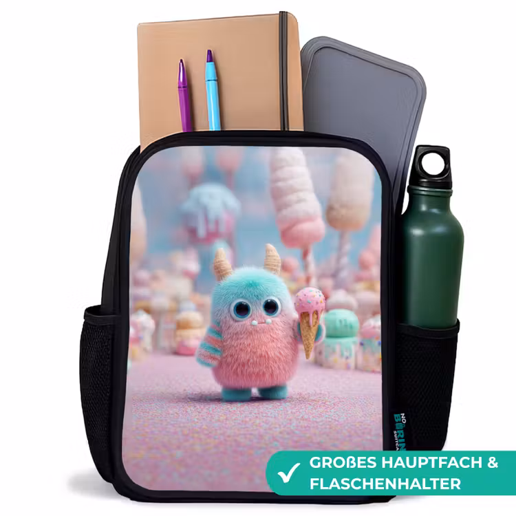 Kinderrucksack - Schwarz - Ungeheuerlich süßes Abenteuer — 8