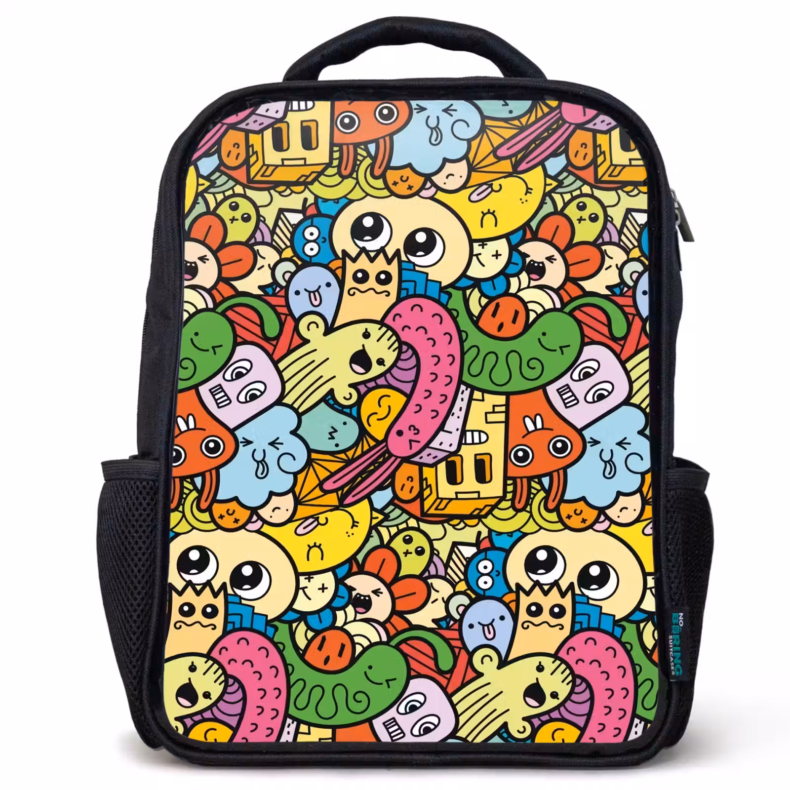 Kinderrucksack - Schwarz - Niedliche Biester in der Stadt — 1