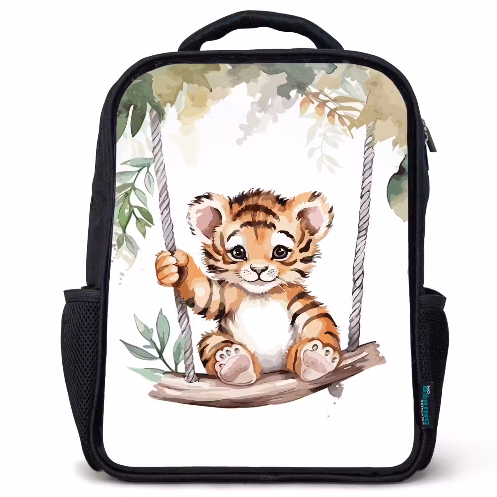 Kinderrucksack - Schwarz - Tiger - Tier - Kinder - Dschungel — 1