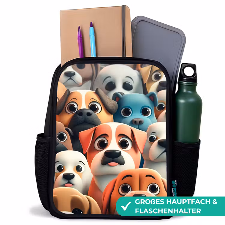 Kinderrucksack - Schwarz - Tollwut — 8