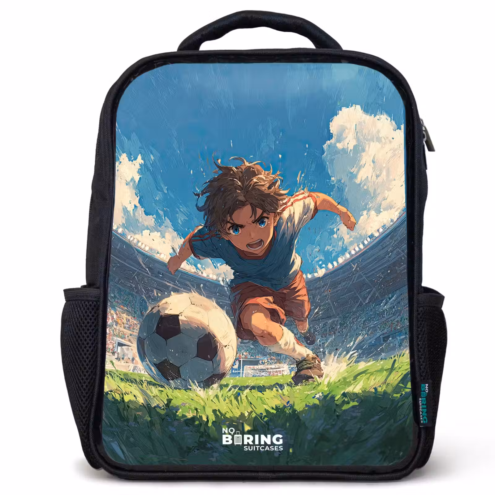 Kinderrucksack - Schwarz - Stadion - Fußball - Junge — 1