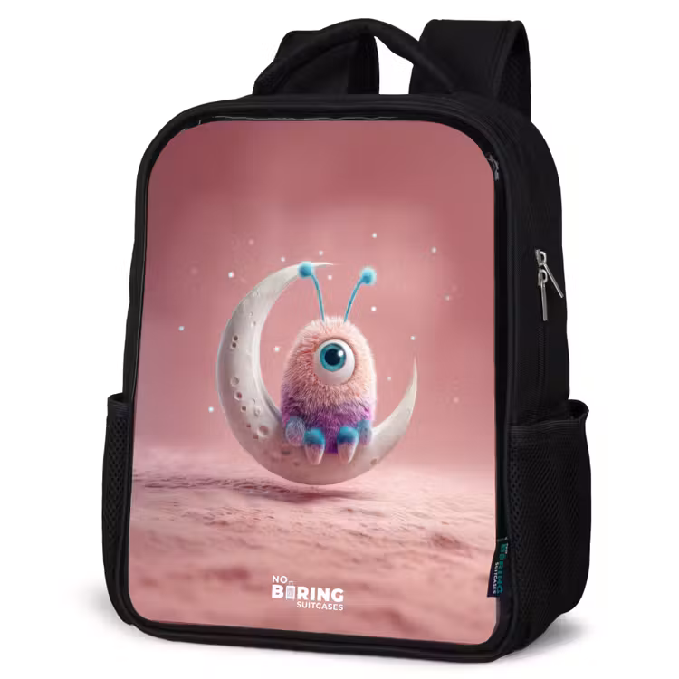 Kinderrucksack - Schwarz - Mondwippe mit Fluffy Weasel — 4