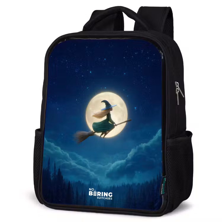 Kinderrucksack - Schwarz - Nachtflug über den Wald — 4