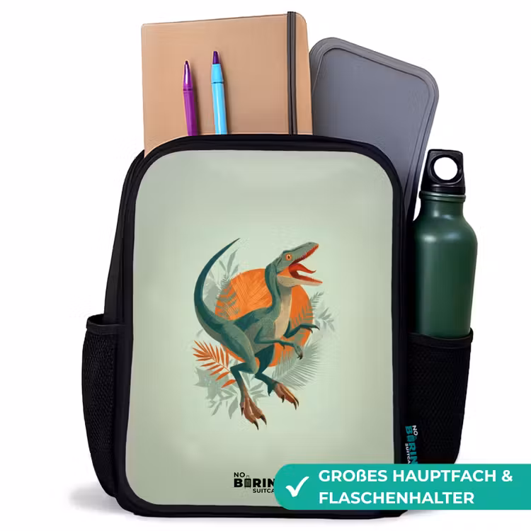 Kinderrucksack - Schwarz - Tier - Dino - Natur — 8
