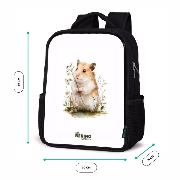 Kinderrucksack - Schwarz - Tier - Natur - Hamster — 6