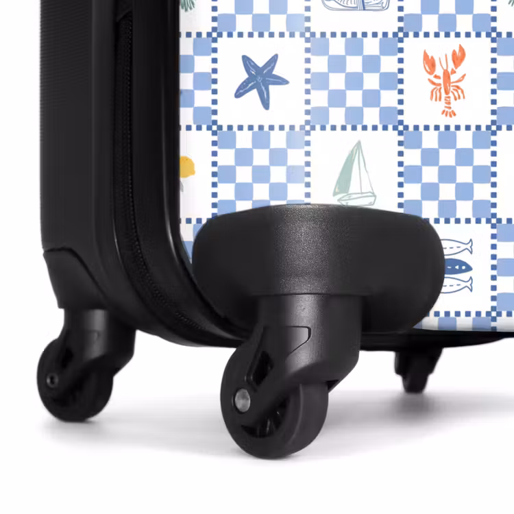 Koffer - Quadratischer Sommerdruck blau — 6