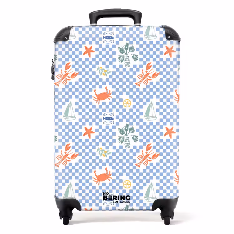 Koffer - Sommer Strand Druck blau — 1