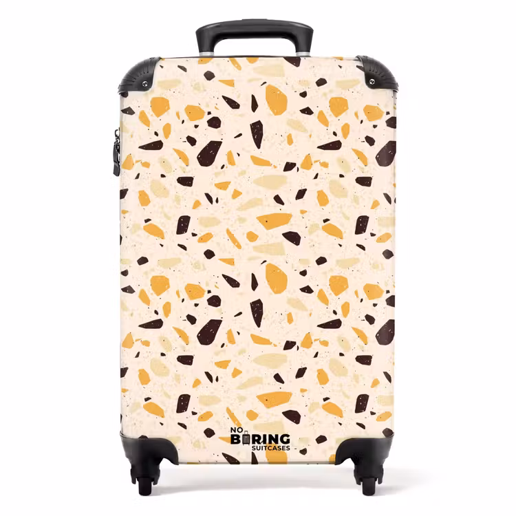 Koffer - Terrazzo-Muster gelb — 1