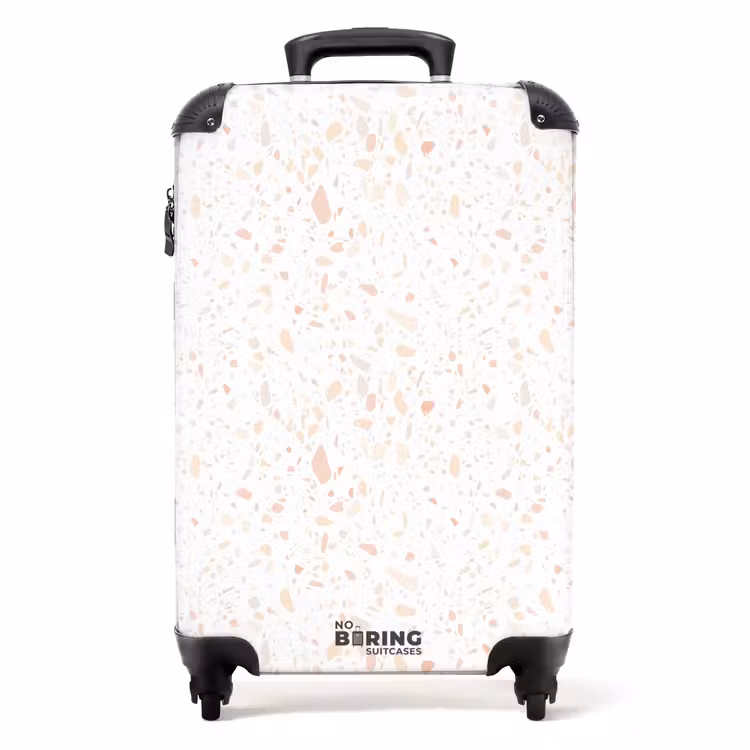 Koffer - Terrazzo-Muster Pfirsich — 1
