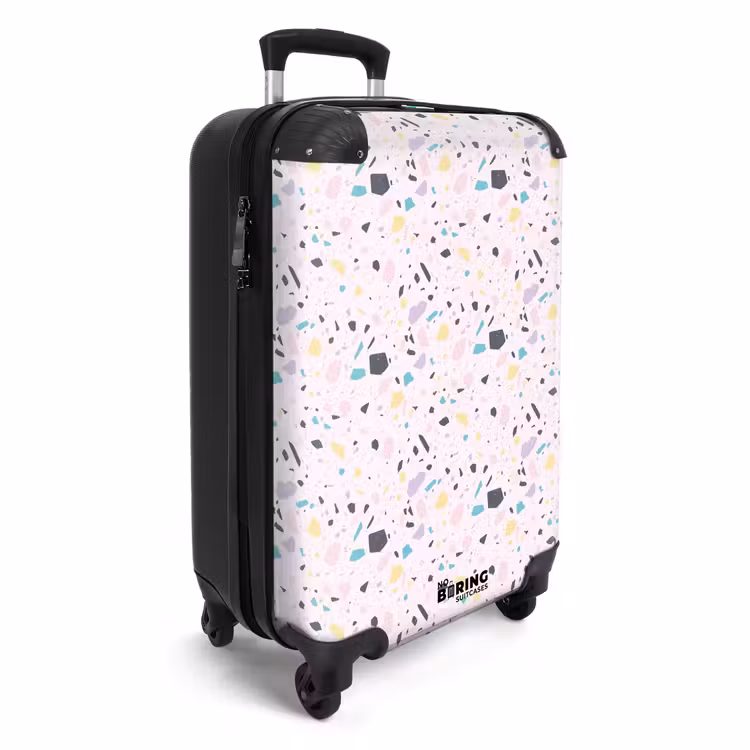 Koffer - Terrazzo-Muster rosa Konfetti — 2