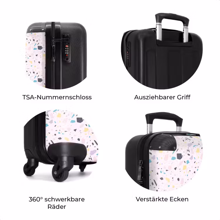 Koffer - Terrazzo-Muster rosa Konfetti — 7
