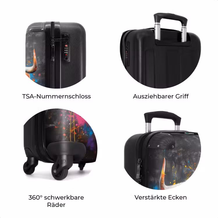 Koffer - Schottische Highlander als Graffiti-Kunst — 8