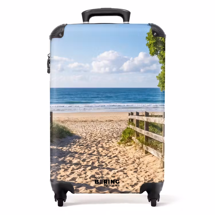 Koffer - Strand – Sandweg – Ozean – Natur — 1