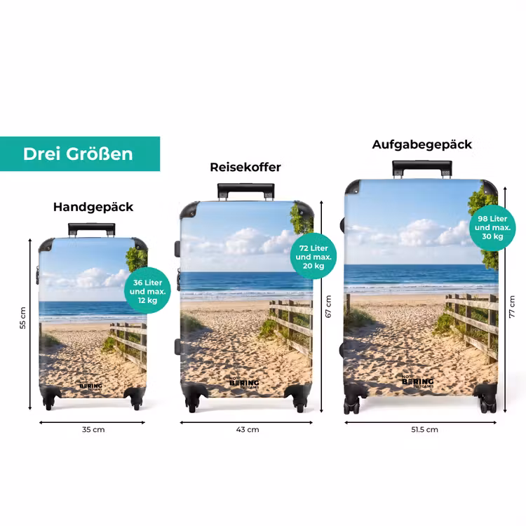 Koffer - Strand – Sandweg – Ozean – Natur — 3