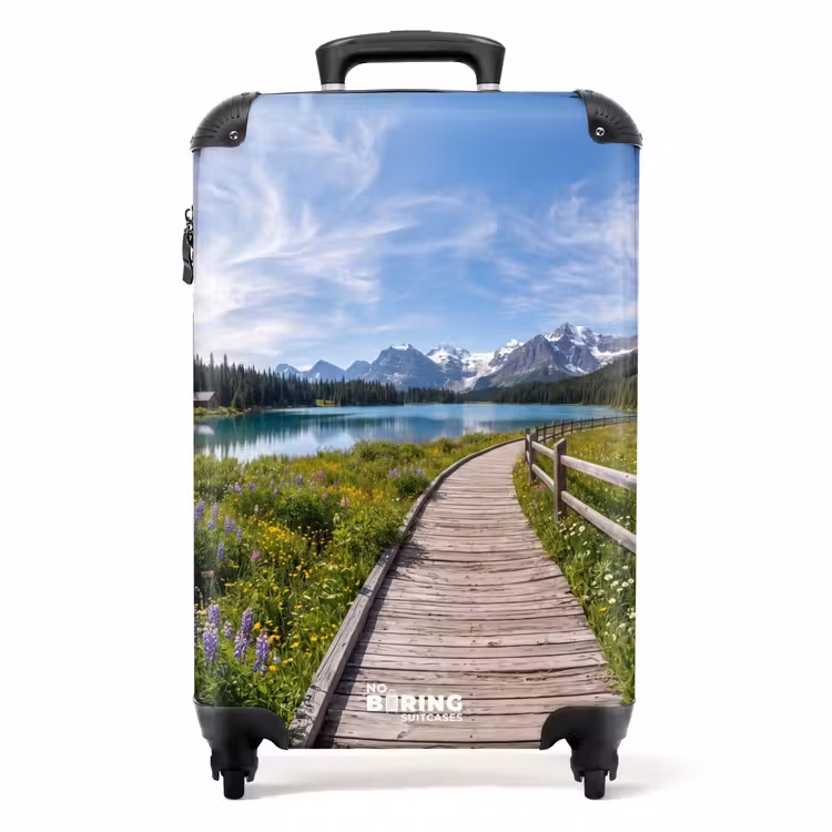 Koffer - Berge – See – Landschaft – Blau — 1