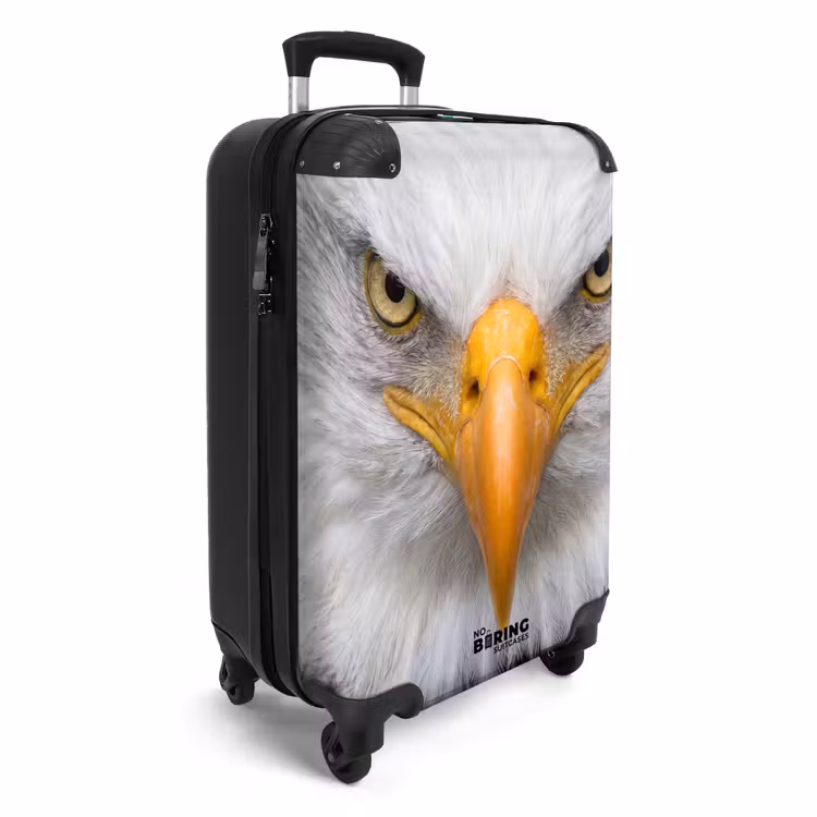 Koffer - Amerikanisch – Weißkopfseeadler – Porträt – Gelb — 2