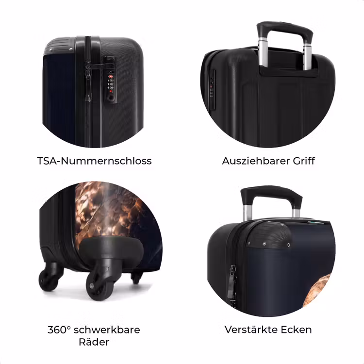 Koffer - Greifvogel – Bussard – Braun — 8