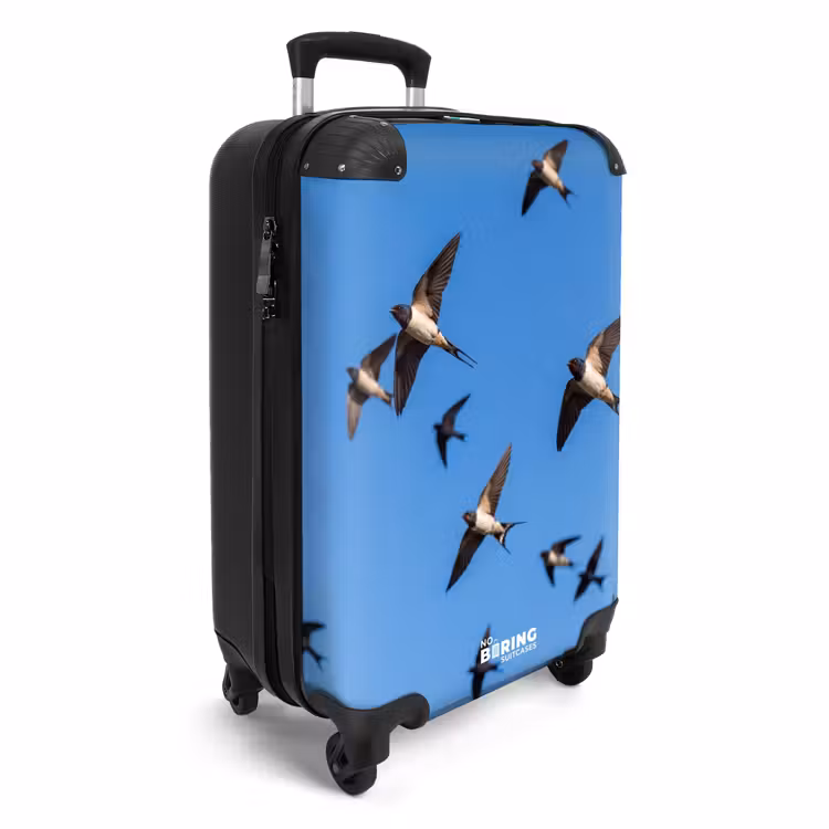 Koffer - Schwalben – Fliegen – Blau — 2