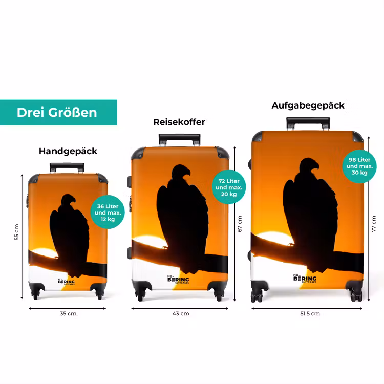 Koffer - Gier – Tak – Sonne – Orange — 3