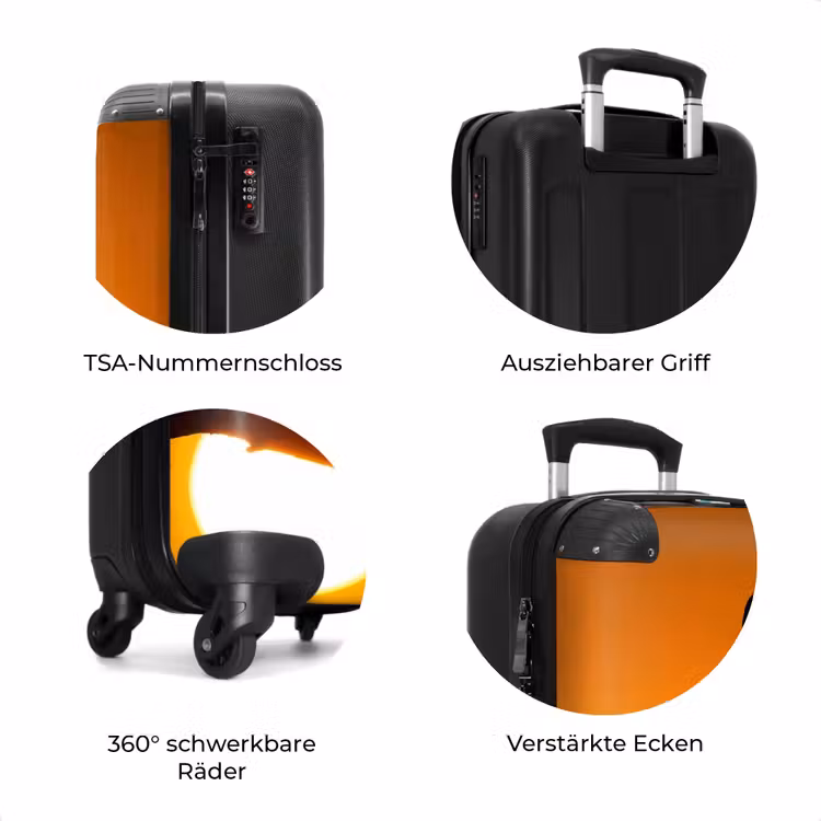 Koffer - Gier – Tak – Sonne – Orange — 8