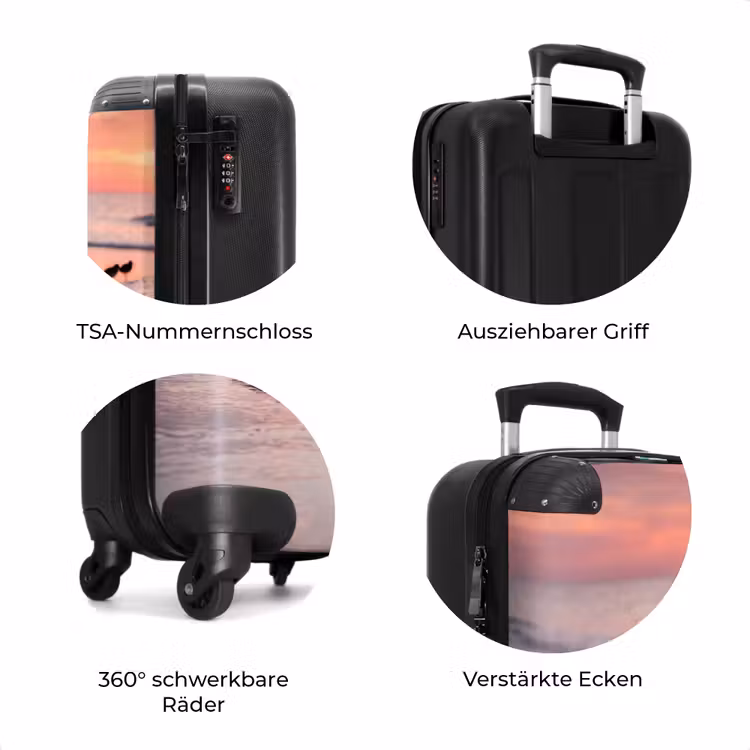 Koffer - Möwen – Strand – Meer – Rosa — 8