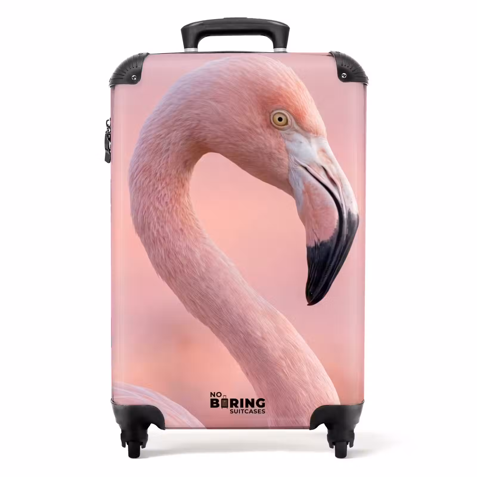Koffer - Flamingo – Porträt – Rosa — 1