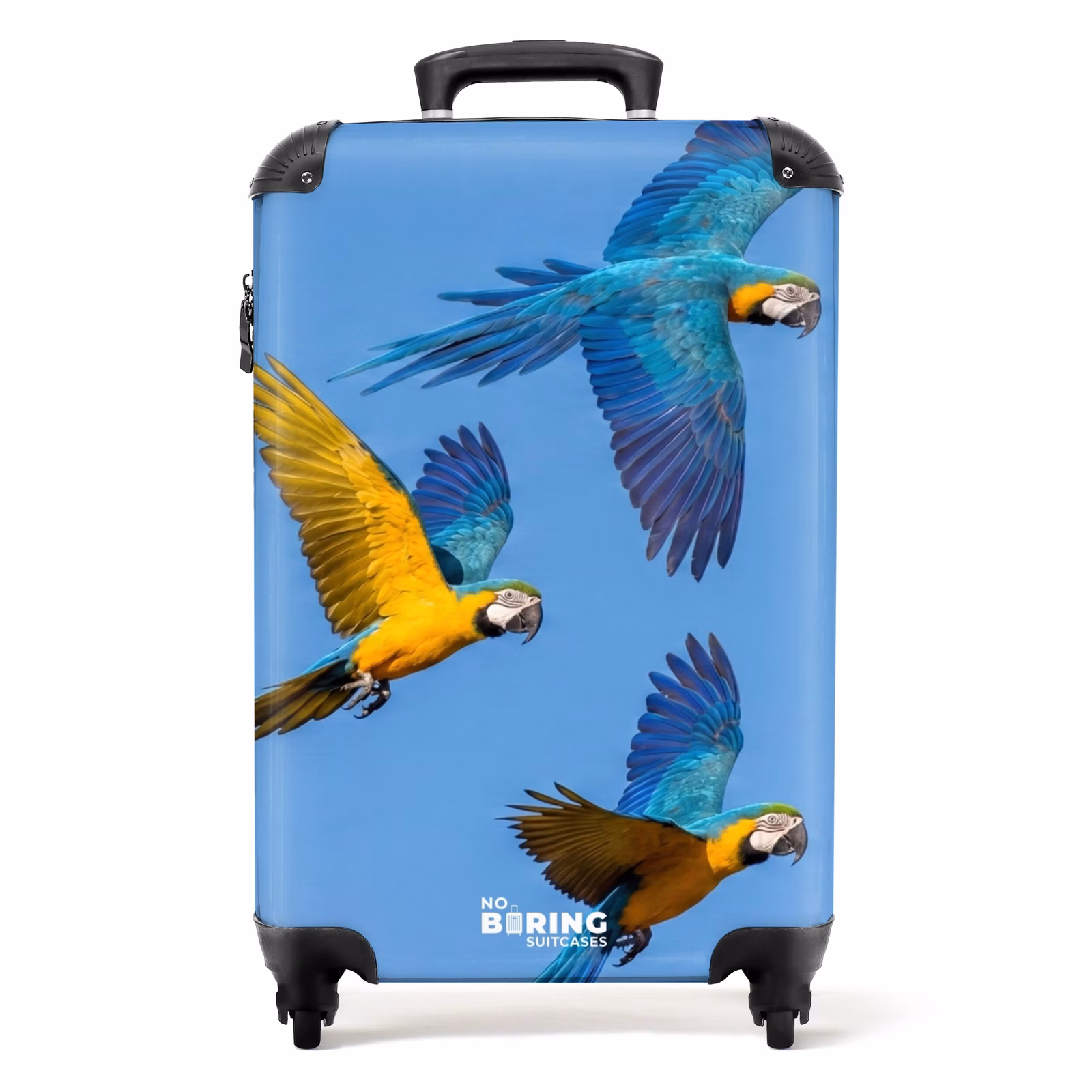 Koffer - Papagei – Fliegen – Blau – Gelb — 1