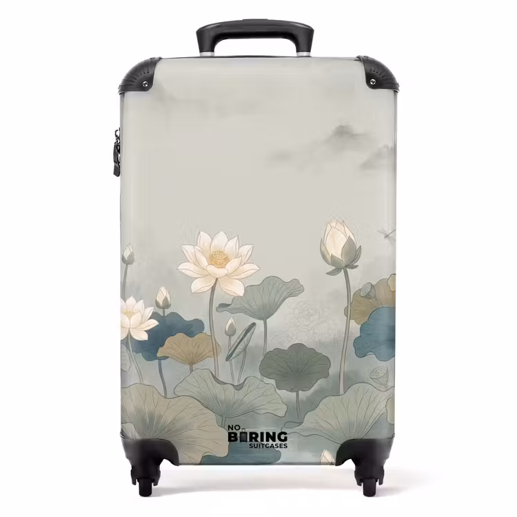 Koffer - Lotus – Blumen – Grün — 1