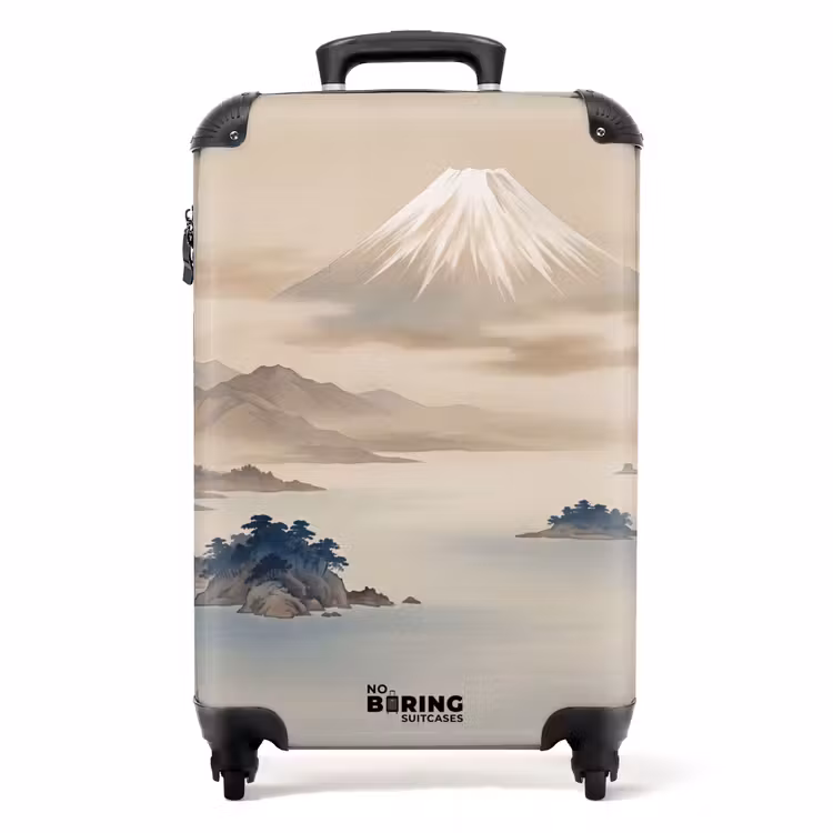 Koffer - Japanisch – Landschaft – Beige — 1