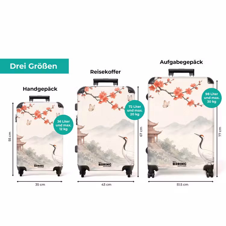 Koffer - Kranich – Asien – Klassik — 3
