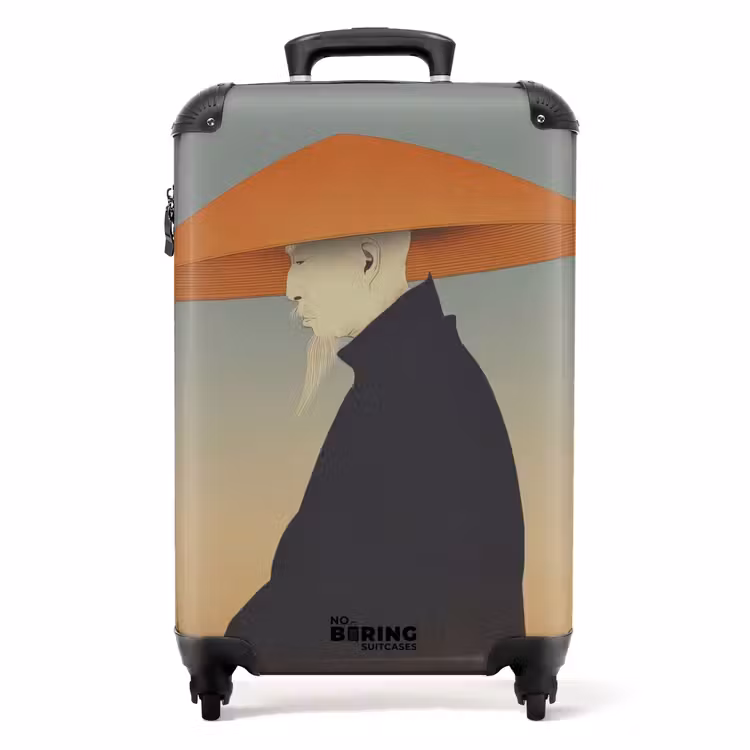 Koffer - Minimalistisch – Silhouette – Orange — 1
