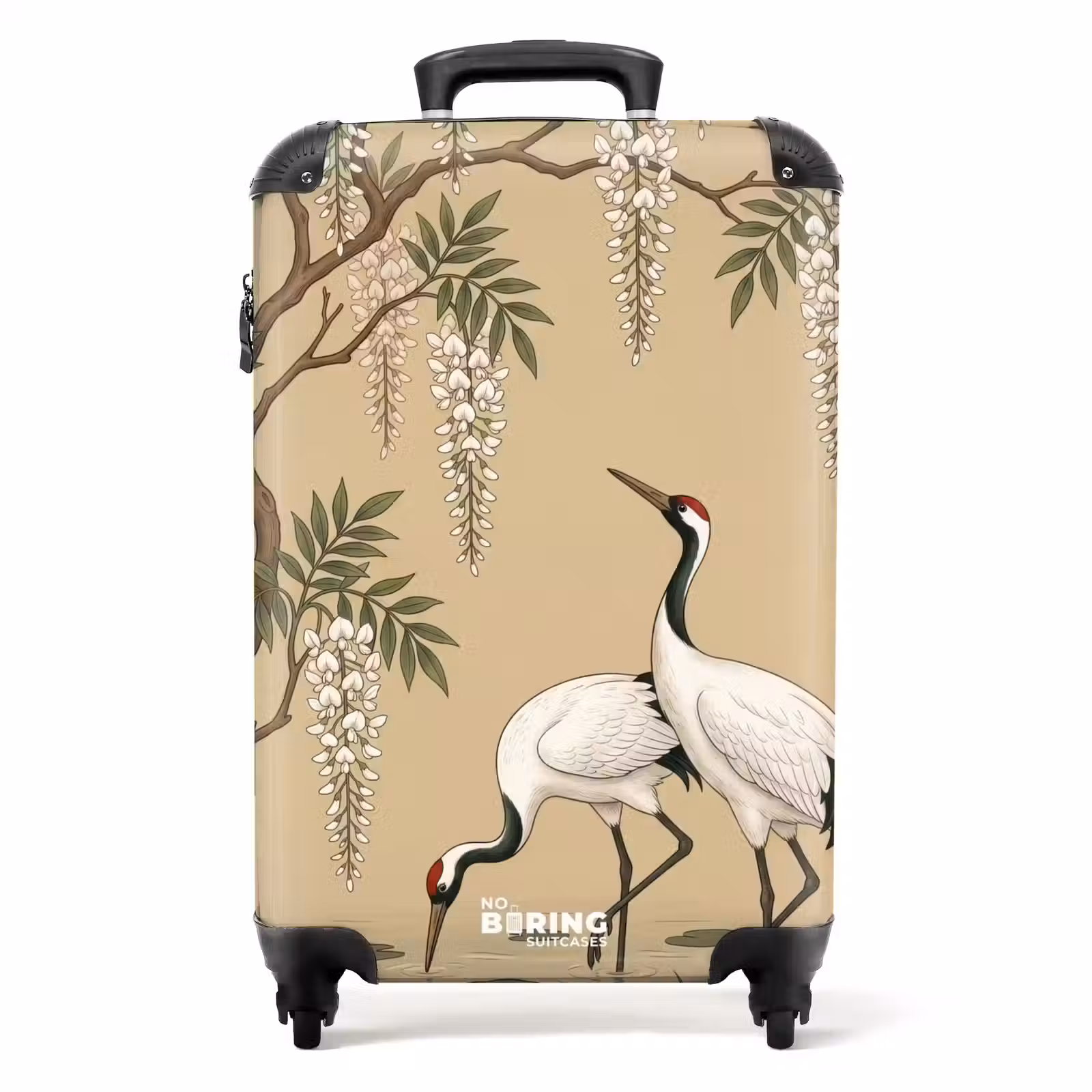 Koffer - Kraniche – Wasser – Beige — 1