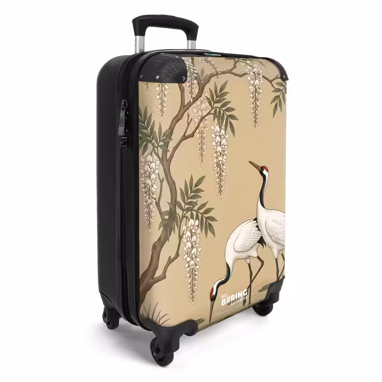 Koffer - Kraniche – Wasser – Beige — 2
