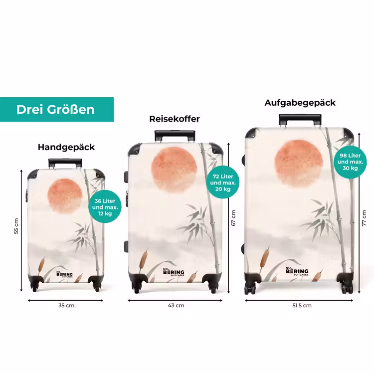 Koffer - Minimalistisch – Bambus – Grün — 3