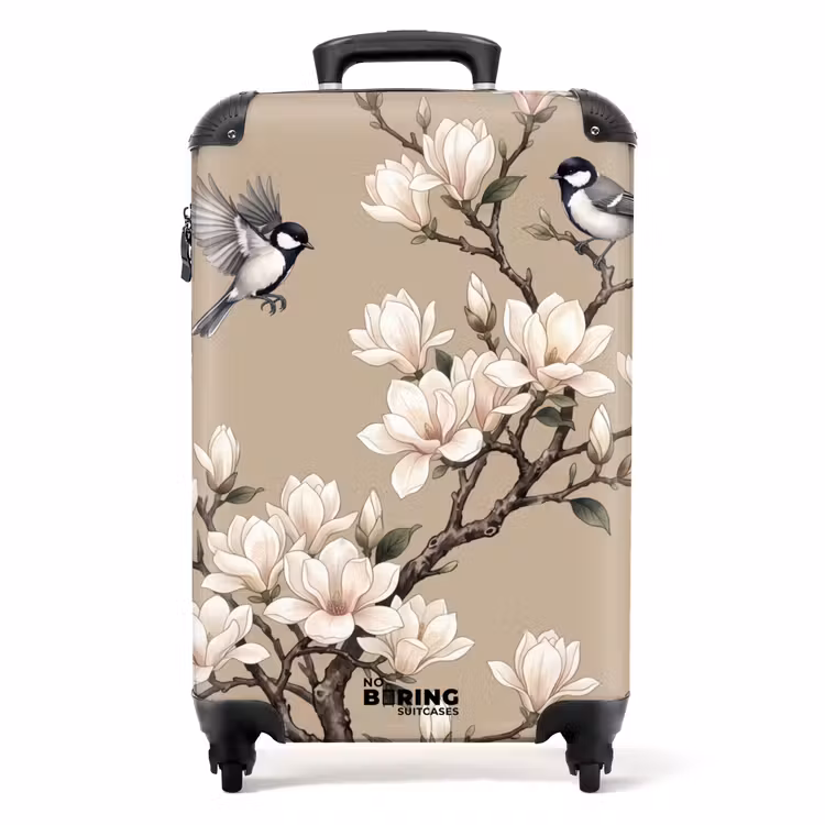 Koffer - Orientalisch – Vögel – Beige — 1