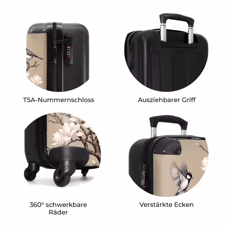 Koffer - Orientalisch – Vögel – Beige — 8