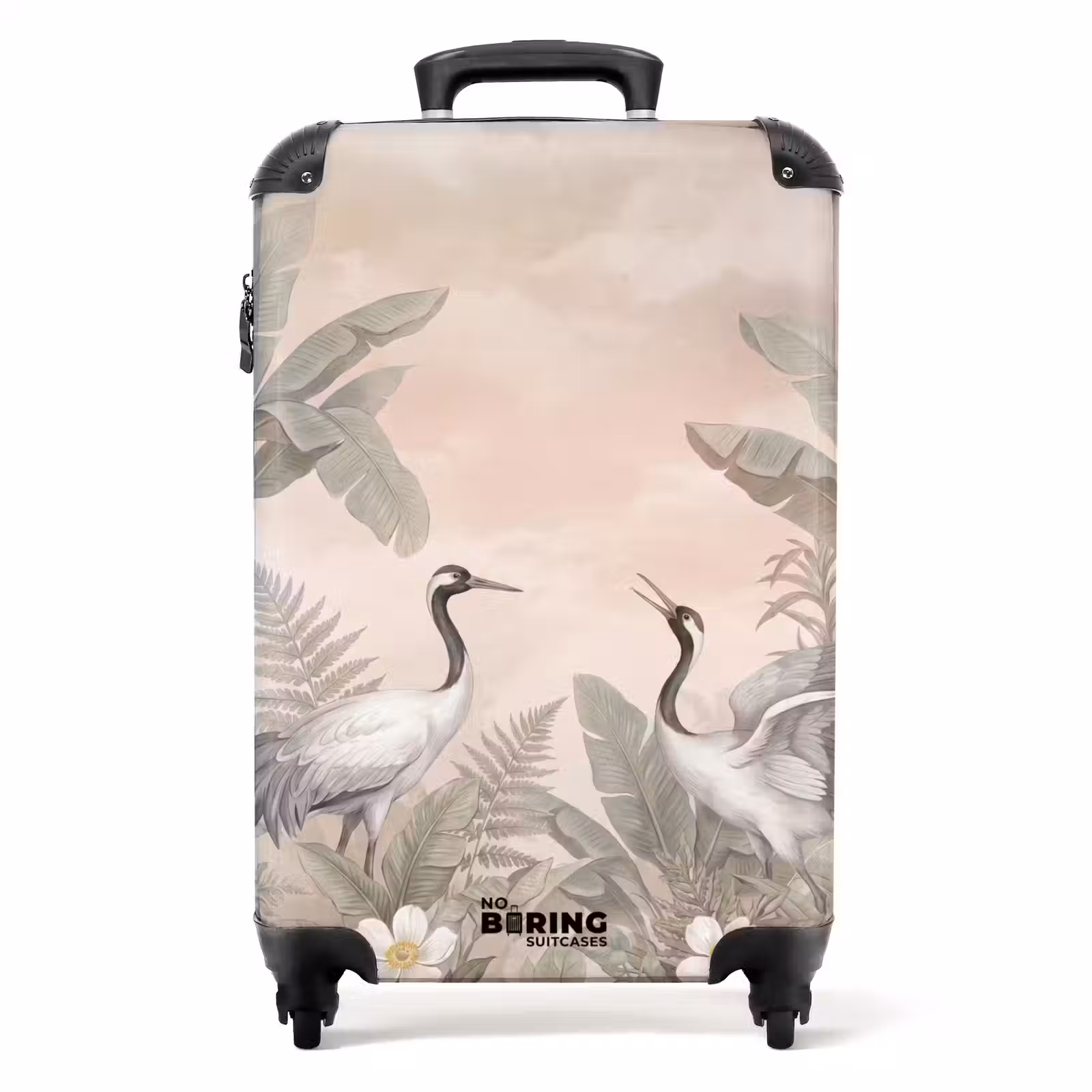 Koffer - Kraniche – Natur – Rosa — 1