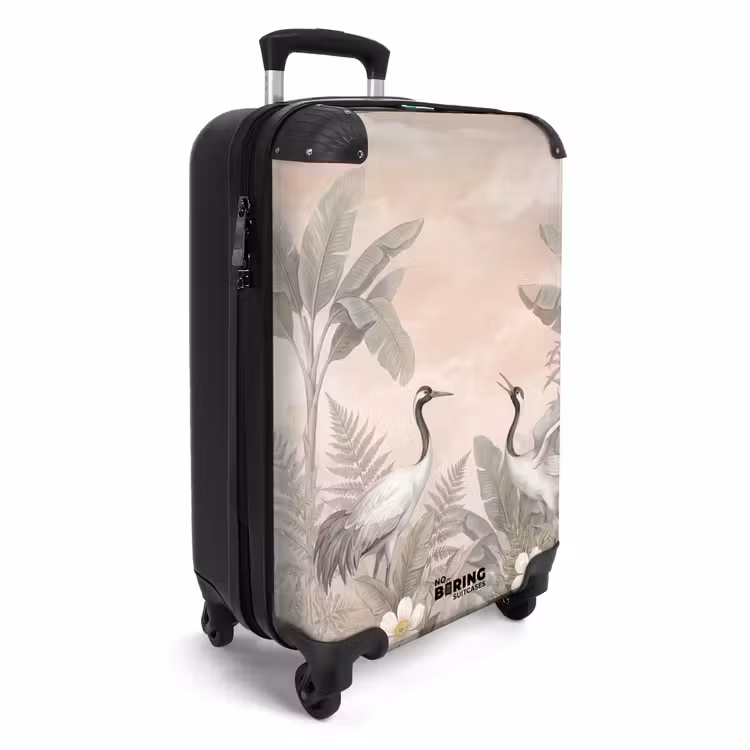 Koffer - Kraniche – Natur – Rosa — 2