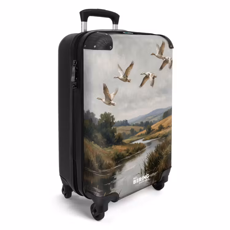 Koffer - Enten – Fluss – Landschaft – Flug – Nostalgisch — 2