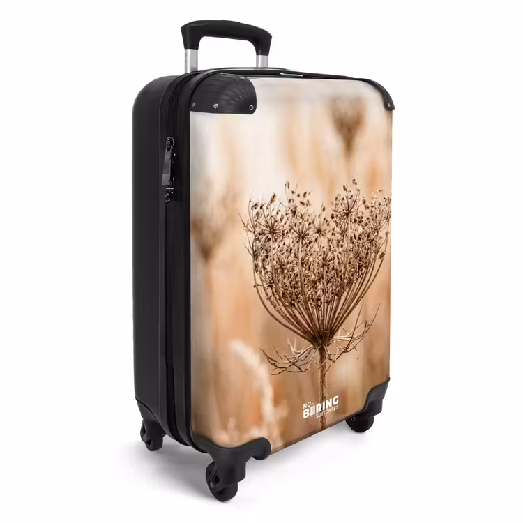 Koffer - Bildschirmblume – Trockenblume – Winter – Beige – Minimalistisch — 2