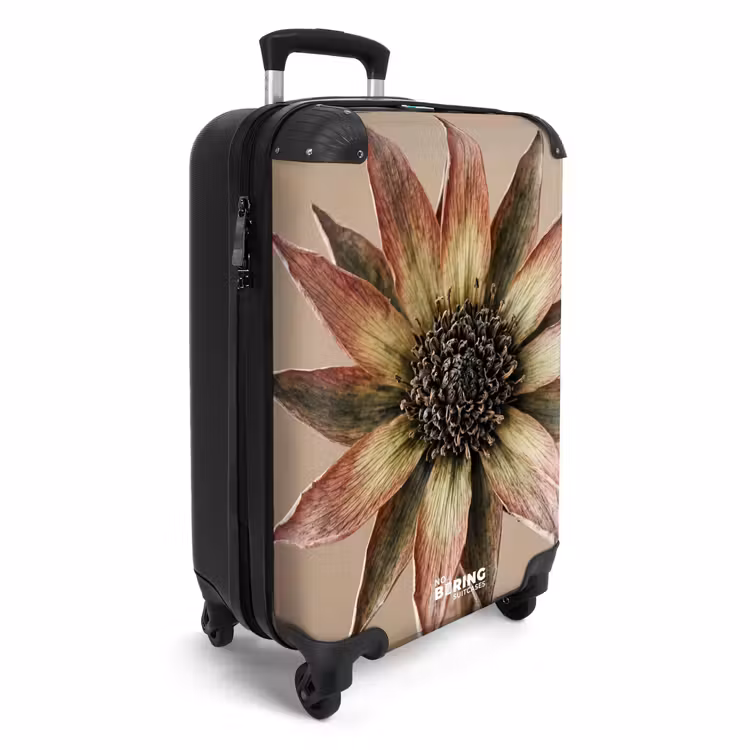 Koffer - Trockenblume – Protea – Vintage – Beige – Rustikal — 2