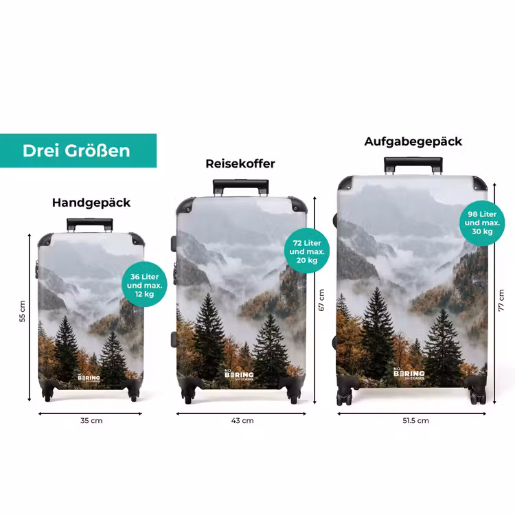 Koffer - Berge – Tal – Nebel – Herbst – Natur — 3